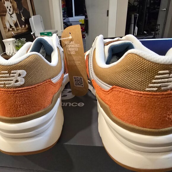 New Balance 997H CORDURA FABRIC Sea Salt Orange CM997HZD Men's Size 12 NEW SHOES - Picture 10 of 12